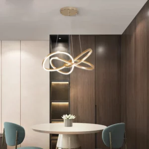 Modern Spiral Twist LED Chandelier