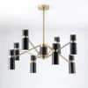 Nordic Design Black Branch Chandelier - Thumbnail Image 4