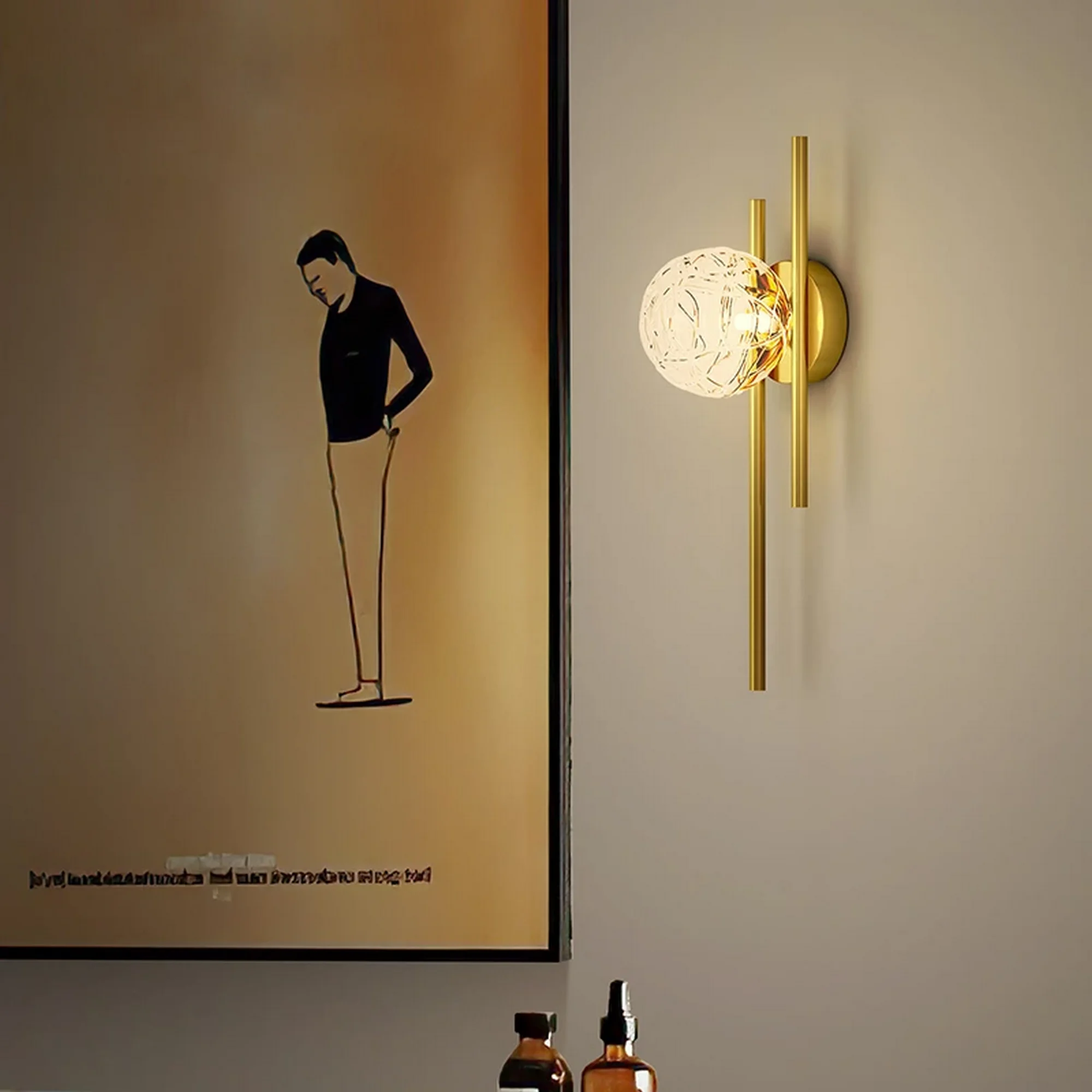 Luxury Crystal Glass Design Wall Lamp - Image 3