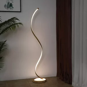 Spiral Wave Style LED Floor Lamp