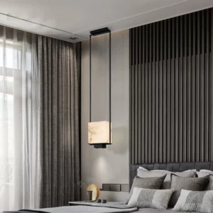 Sophisticated interior showcasing Marble & Stone Design Pendants with natural textures and soft lighting, adding a timeless, premium accent to modern spaces