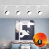 Modern Style Black & White Adjustable Track Light - Thumbnail Image 3