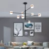 Modern Aluminum Long Arm Chandelier - Thumbnail Image 2