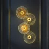 Round Lotus Leaf Design LED Wall Lamp - Thumbnail Image 2