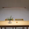Modern Black Walnut LED Chandelier - Thumbnail Image 2