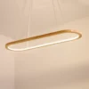 Oval Ring LED Wooden Pendant Light - Thumbnail Image 2