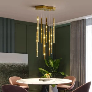 Long Bar Rectangle Style LED Chandelier