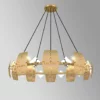 Contemporary Gold Crystal Chandelier - Thumbnail Image 2