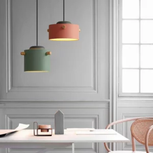 Colorful Wooden Macaroon Pendant Light