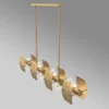 Contemporary Gold Crystal Chandelier - Thumbnail Image 12