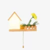Wood House Design Plant Wall Lamp - Thumbnail Image 11