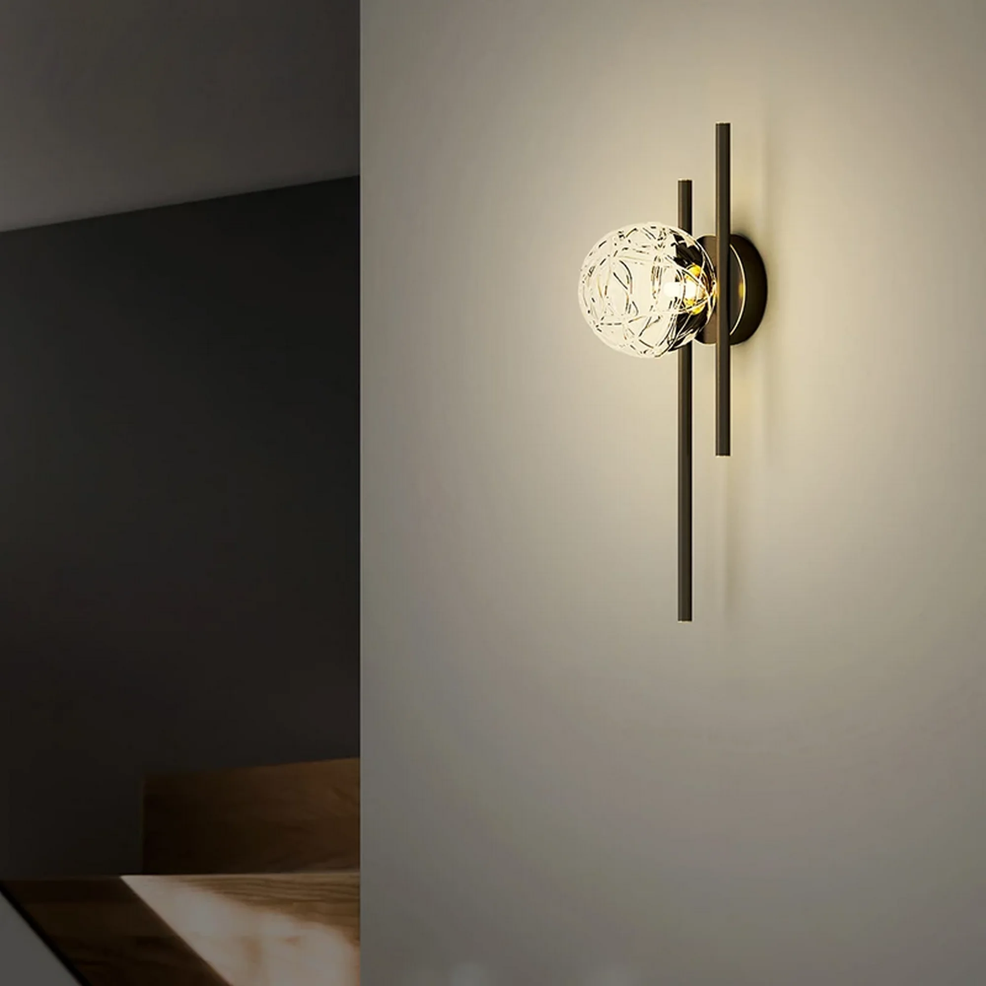 Luxury Crystal Glass Design Wall Lamp - Image 4