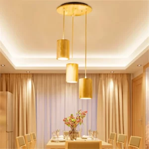Decorative Wooden Barrel Design Chandelier