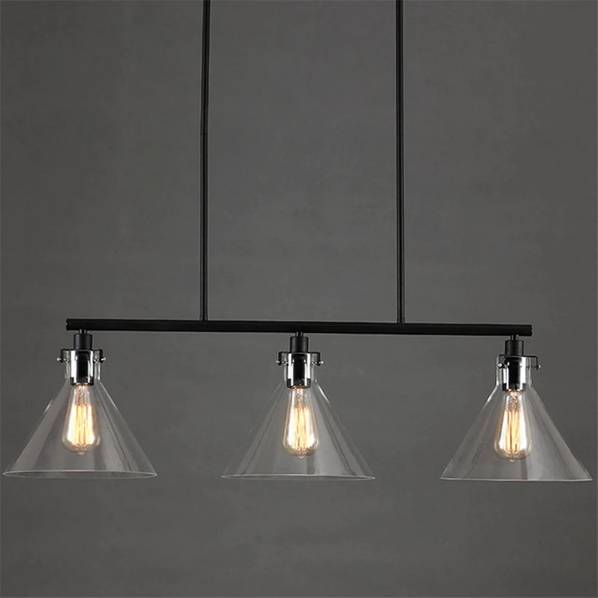 American Style Black Retro Chandelier - Image 7