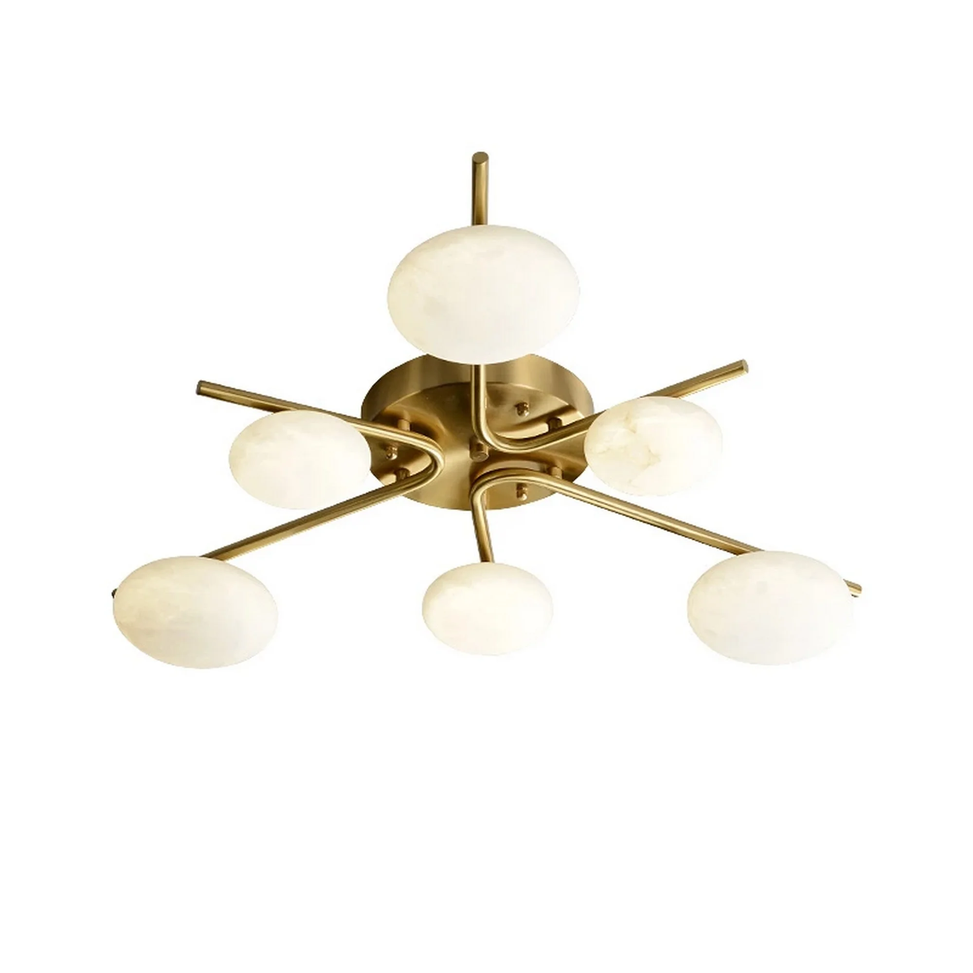 Luxury 6 Heads Copper Ceiling Light - Image 9
