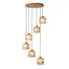 Charming Black & Gold Spiral Staircase Chandelier - Thumbnail Image 13