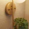 Minimalist Warm Glass Plant Sconce - Thumbnail Image 4