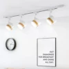 Modern Style Black & White Adjustable Track Light - Thumbnail Image 4