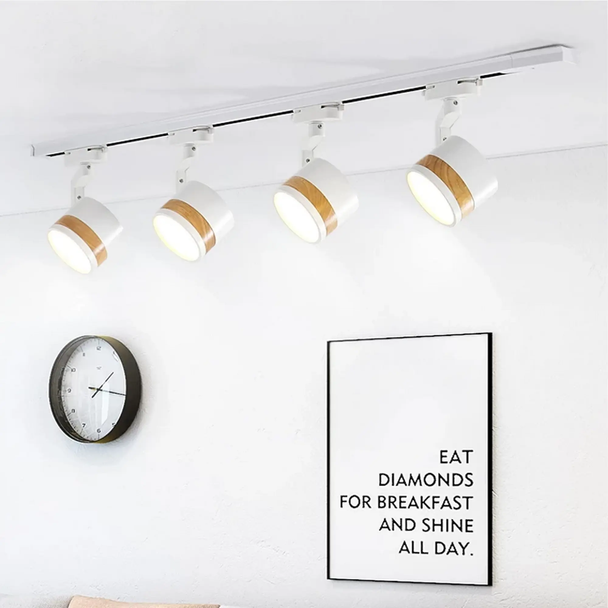 Modern Style Black & White Adjustable Track Light - Image 4