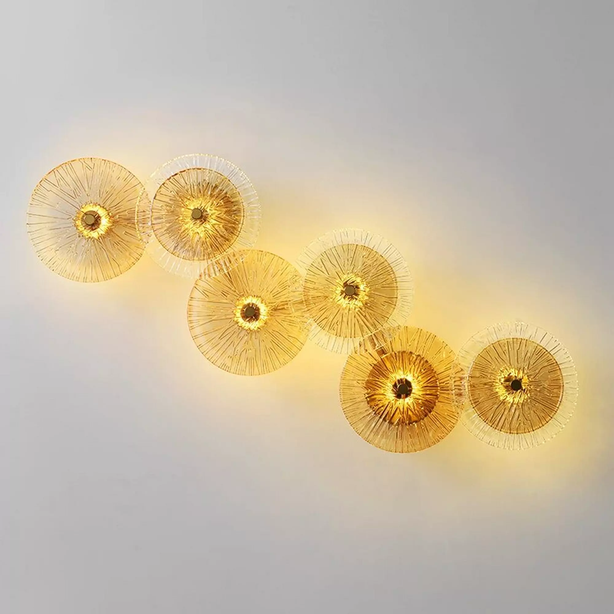 Round Lotus Leaf Design LED Wall Lamp - Image 5