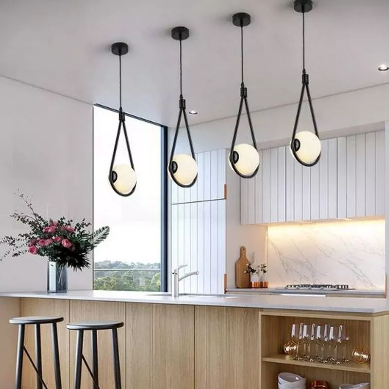 Round Global Hanging Pendant Light - Image 2
