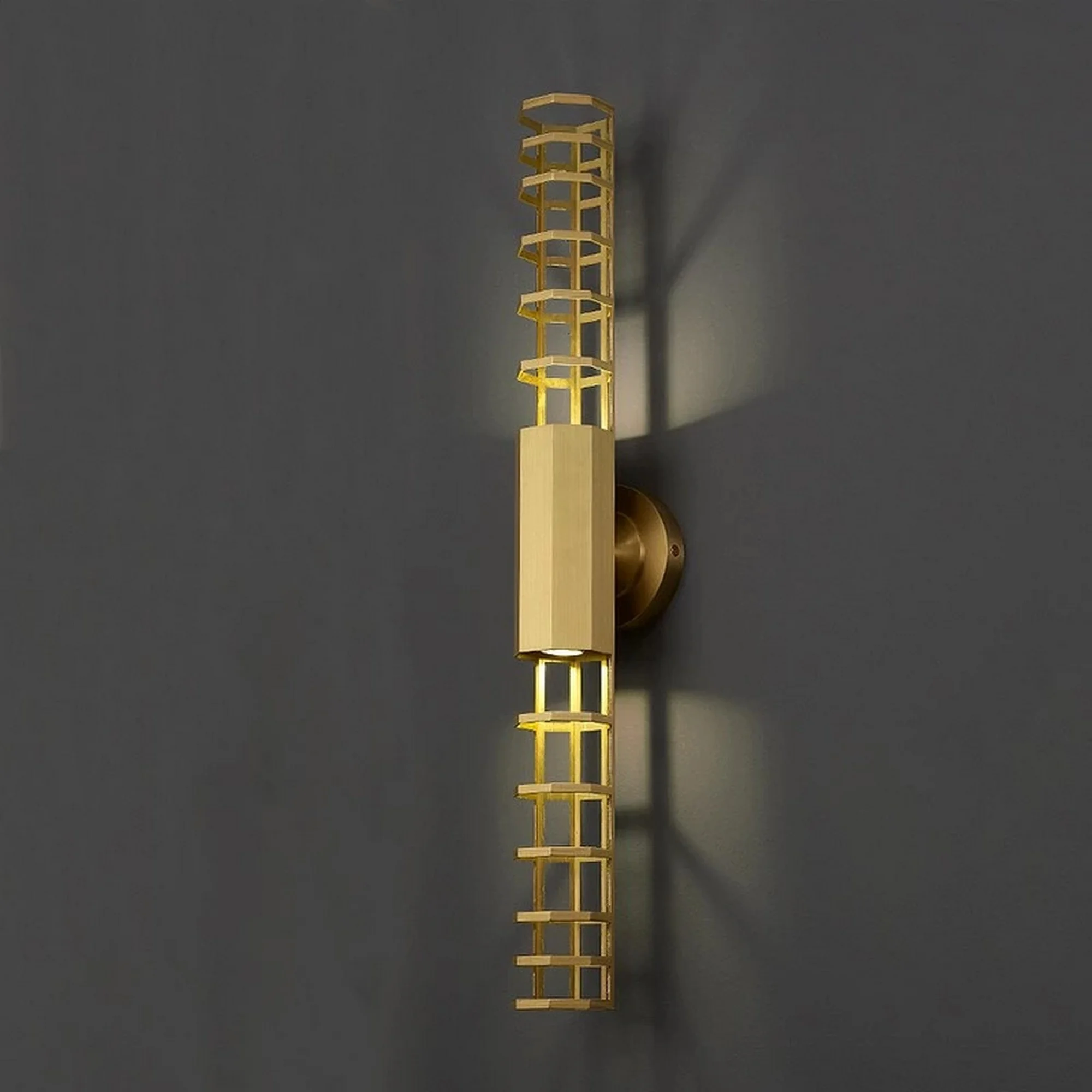 Luxury Style Creative 2 Heads Copper Wall Lamp - Image 3