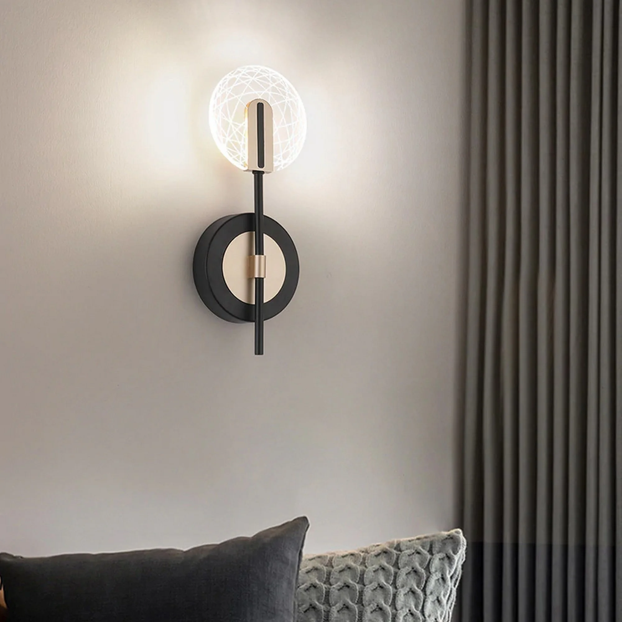 Nordic Rotating Round Shape Wall Lamp - Image 4