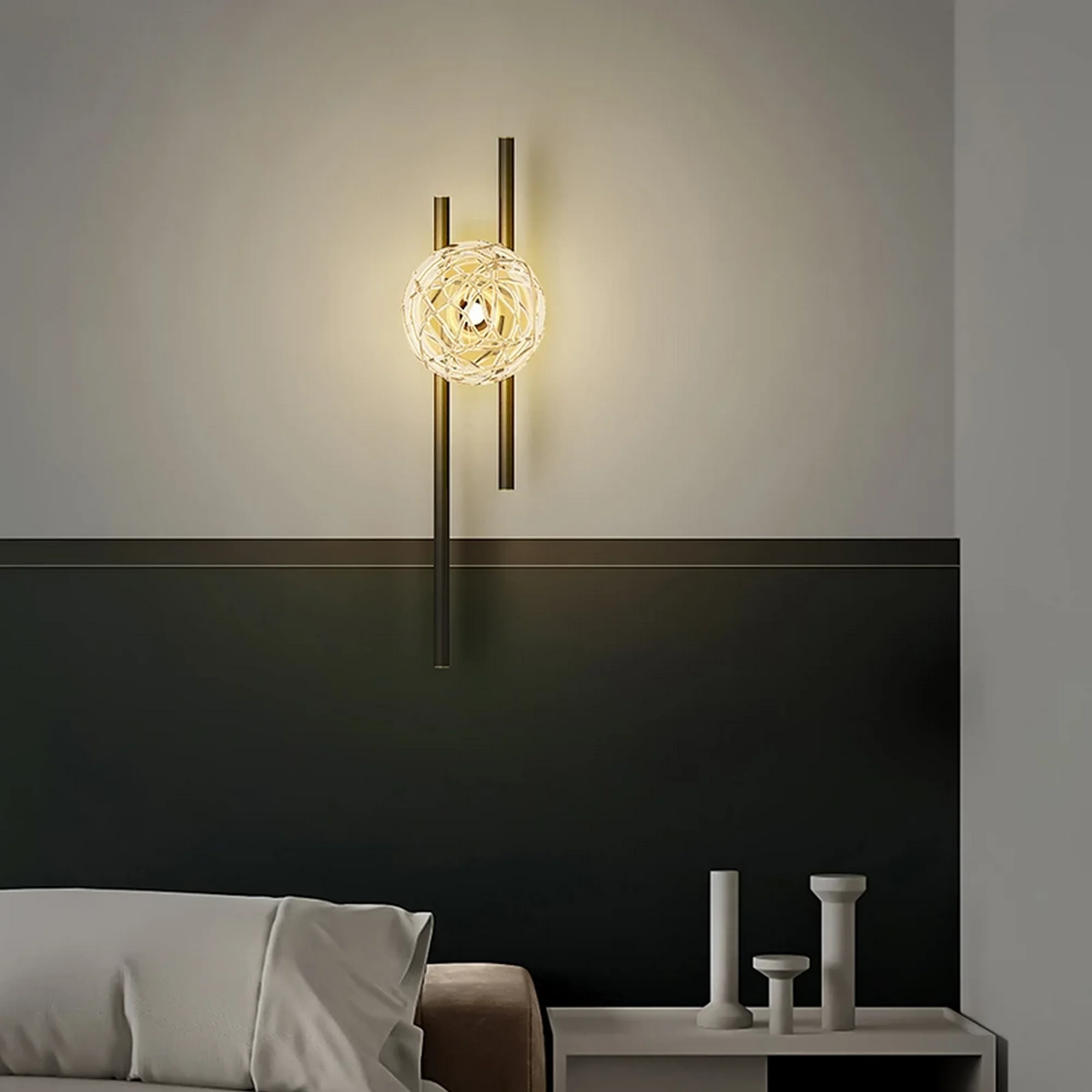 Luxury Crystal Glass Design Wall Lamp - Image 5