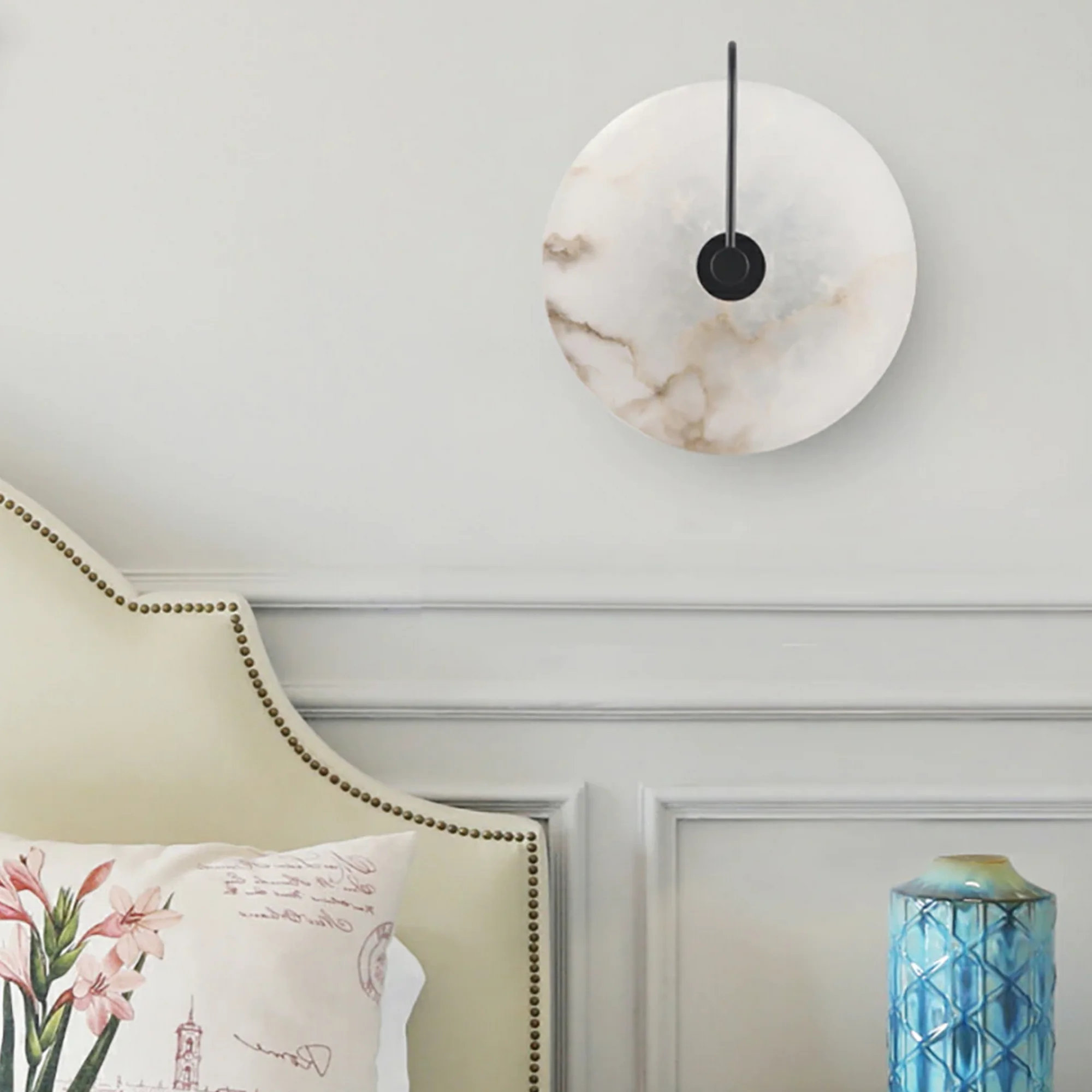 Round Marble Design LED Wall Lamp - Image 3