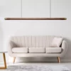 Modern Black Walnut LED Chandelier - Thumbnail Image 3