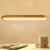 Oval Ring LED Wooden Pendant Light - Thumbnail Image 3