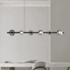 Modern Copper Bar Glass Chandelier - Thumbnail Image 4