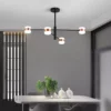 Modern Aluminum Long Arm Chandelier - Thumbnail Image 4