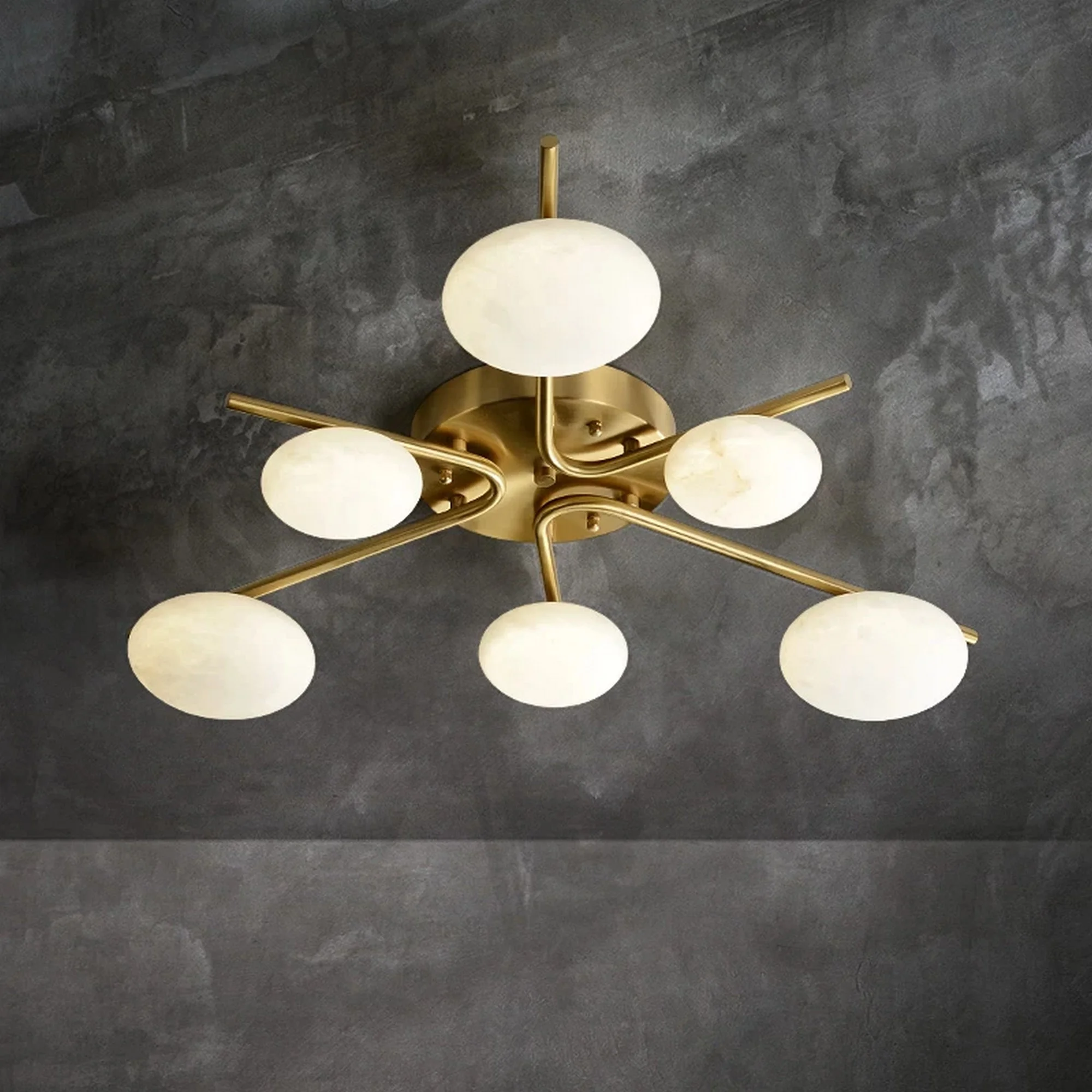 Luxury 6 Heads Copper Ceiling Light - Image 6