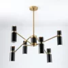 Nordic Design Black Branch Chandelier - Thumbnail Image 7