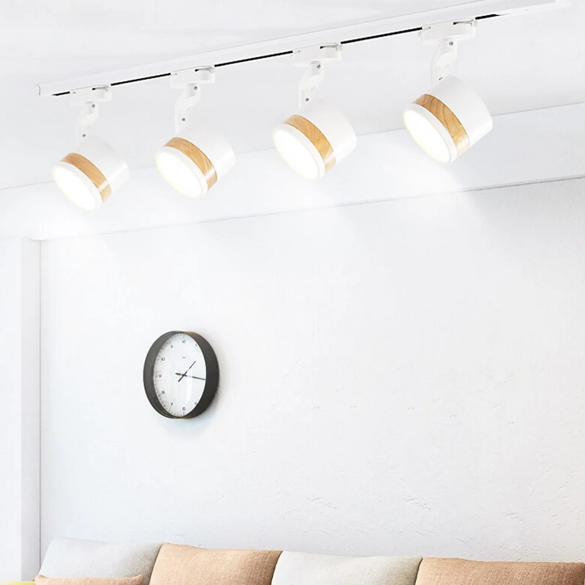 Modern Style Black & White Adjustable Track Light - Image 6