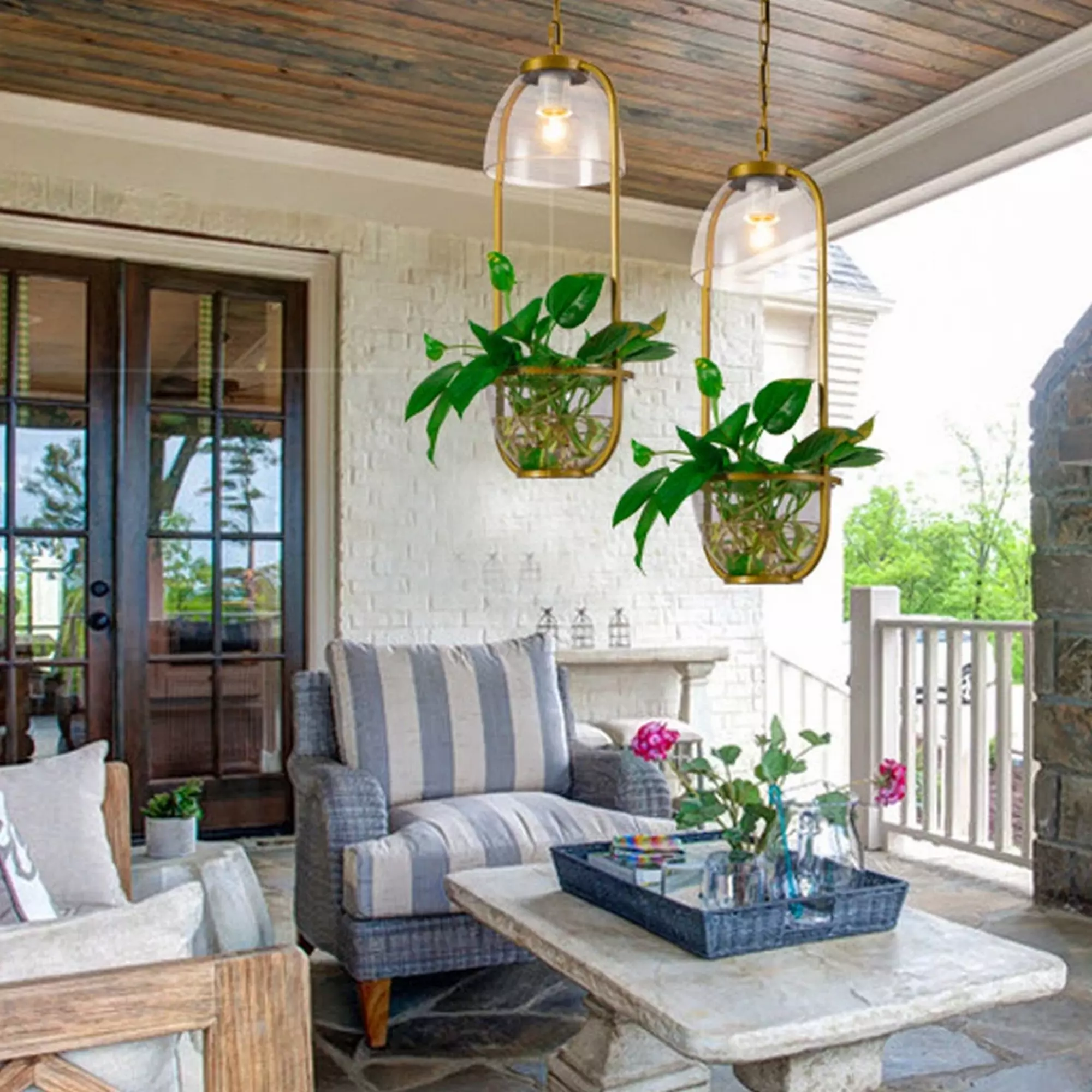 Nordic Plant Chain Pendant Lamp - Image 4