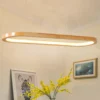 Oval Ring LED Wooden Pendant Light - Thumbnail Image 4