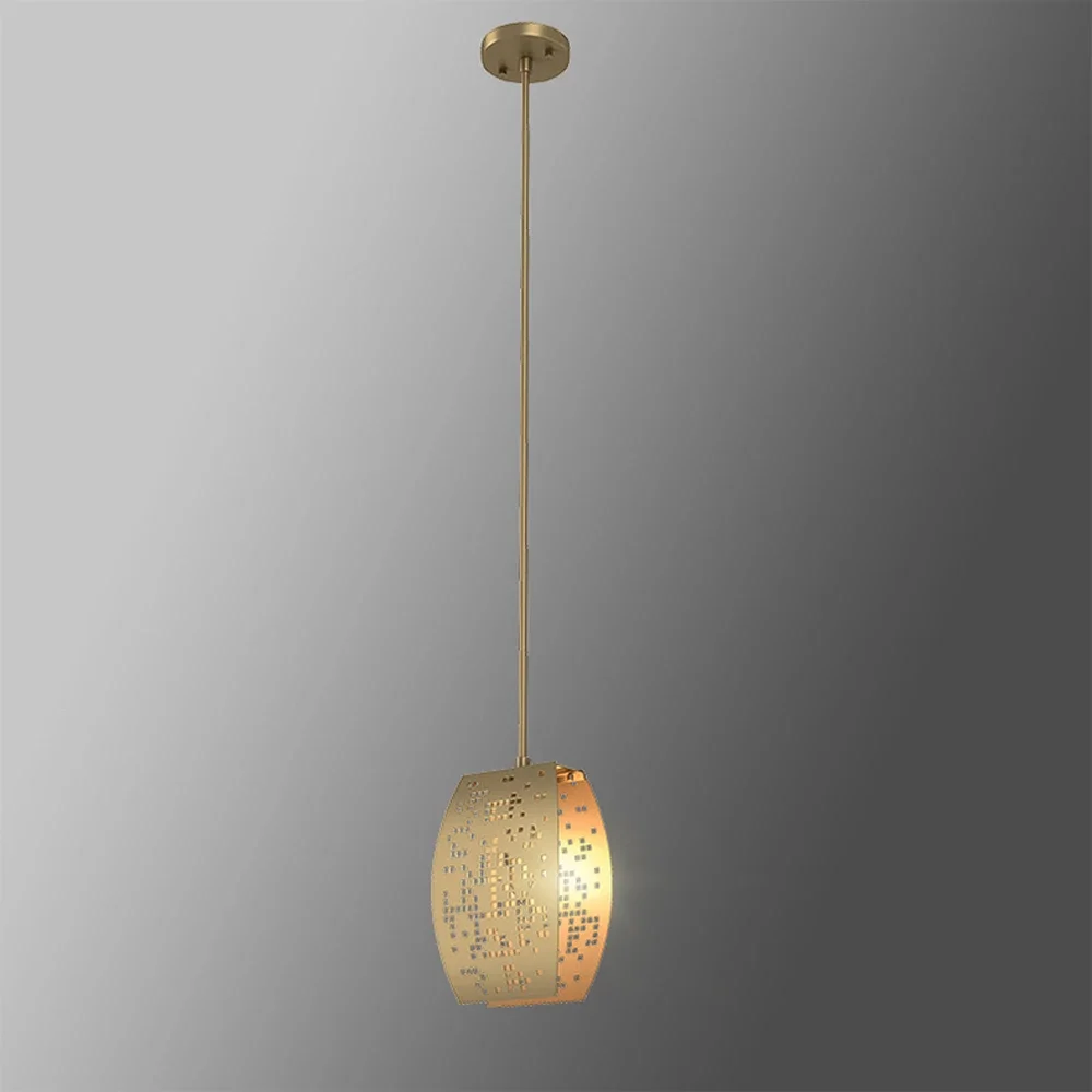 Contemporary Gold Crystal Chandelier - Image 4