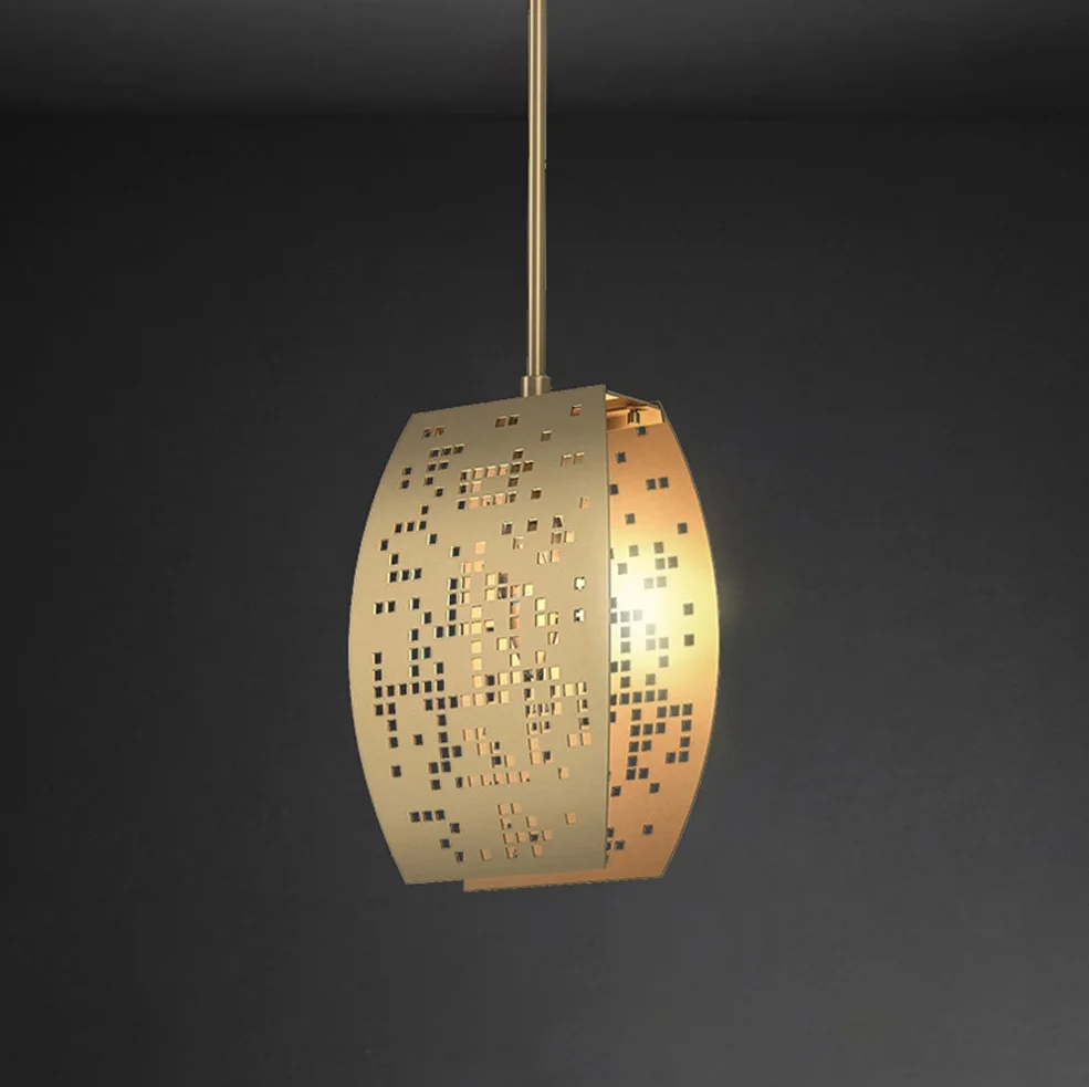 Contemporary Gold Crystal Chandelier - Image 5