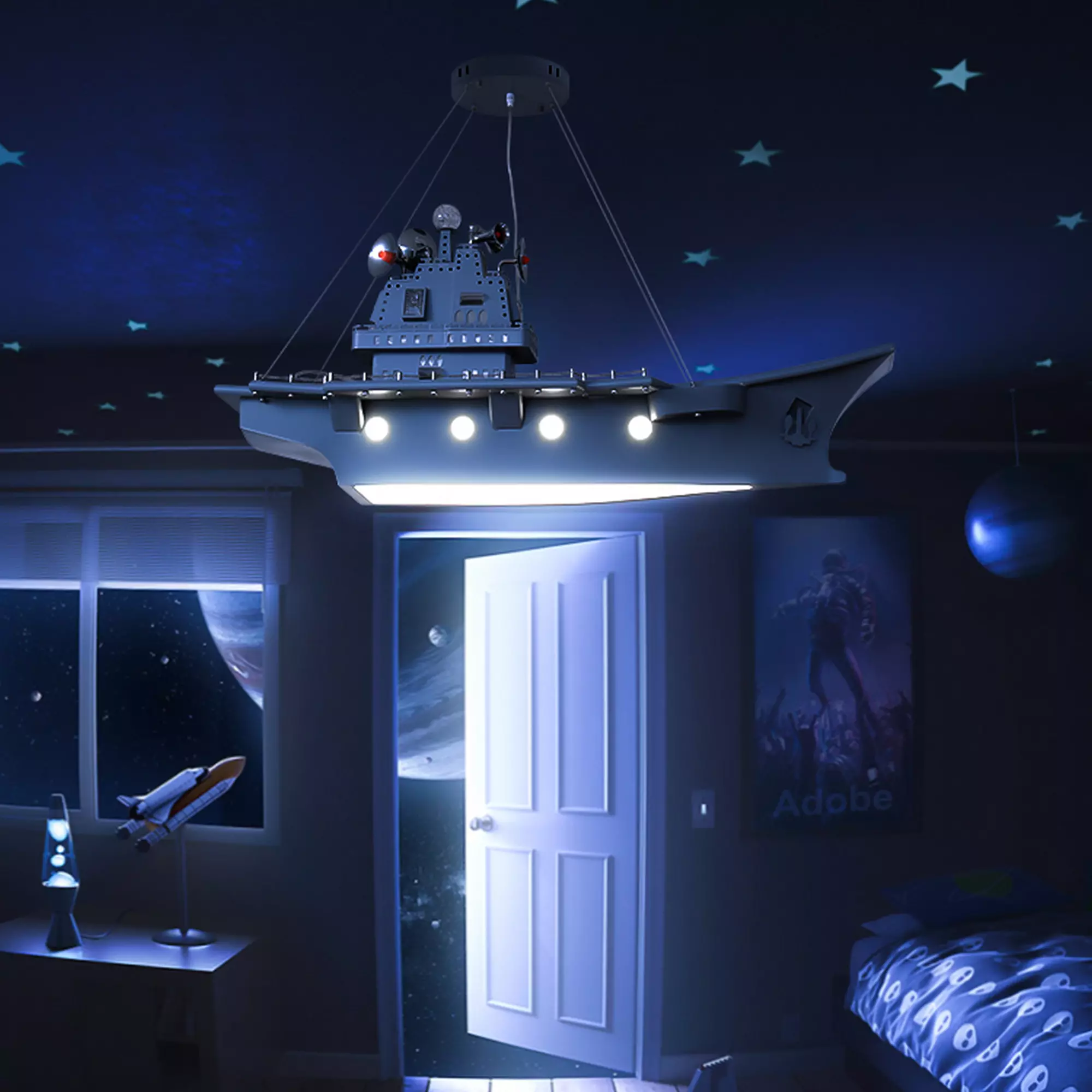 Aircraft Carrier Design Luxury Chandelier - Image 3