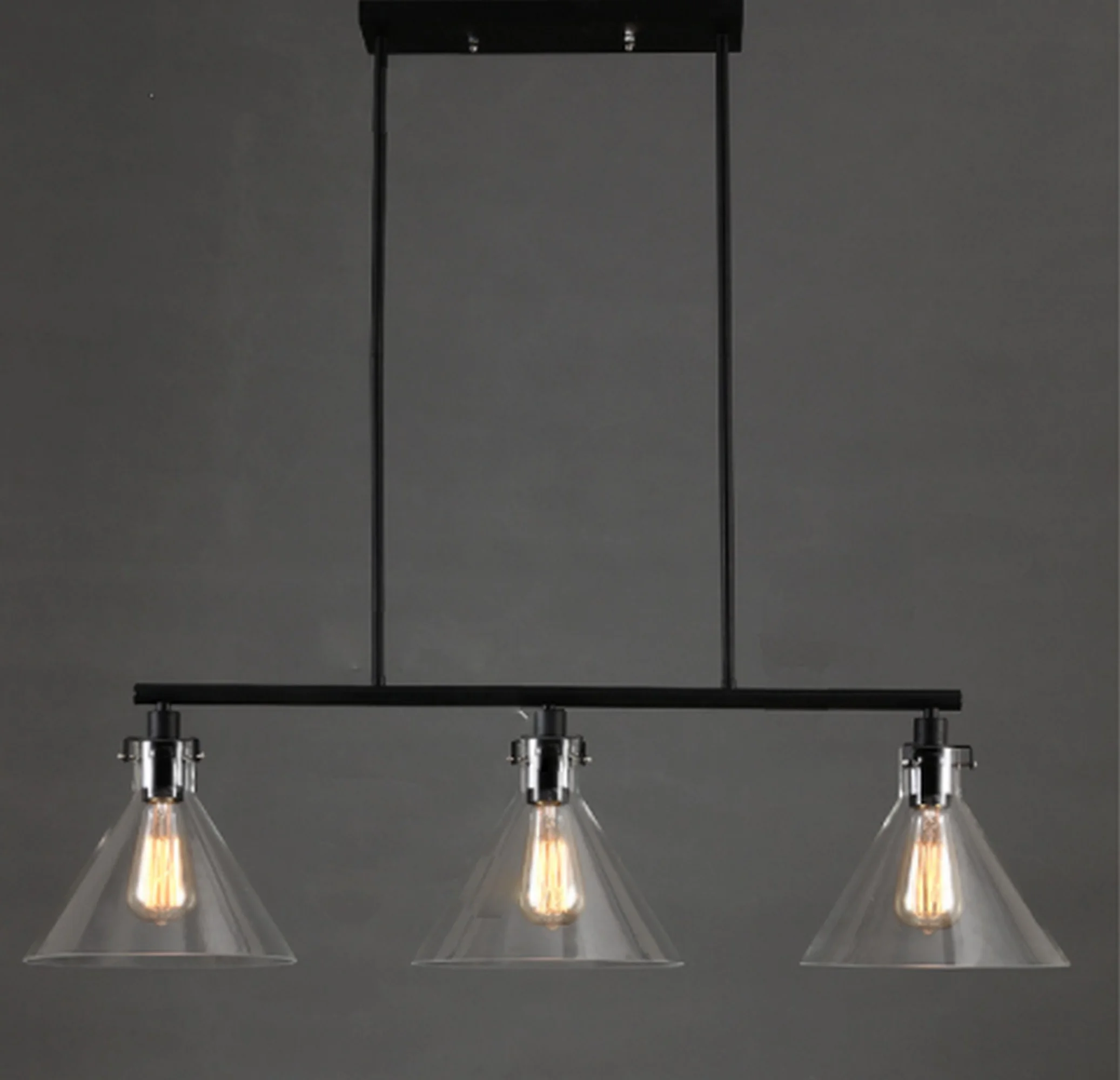 American Style Black Retro Chandelier - Image 9
