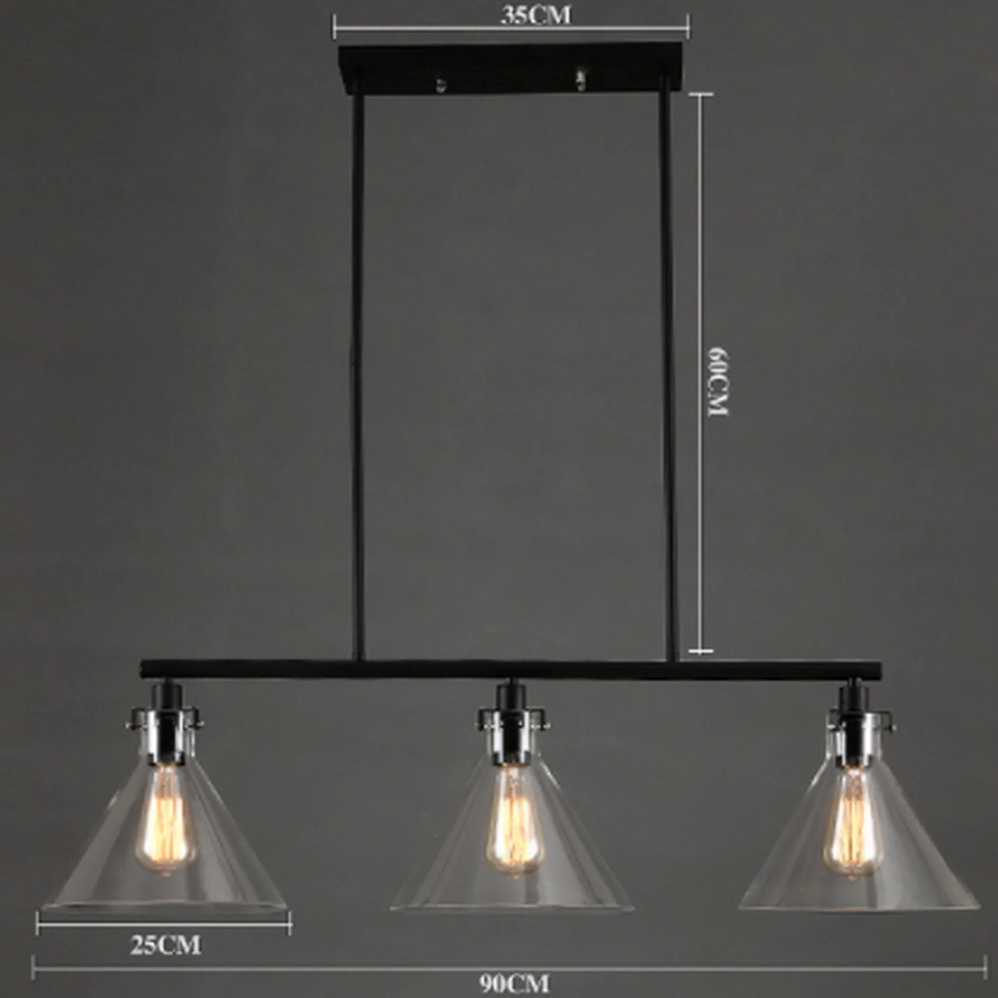 American Style Black Retro Chandelier - Image 10