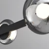 Modern Copper Bar Glass Chandelier - Thumbnail Image 10