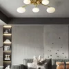 Luxury 6 Heads Copper Ceiling Light - Thumbnail Image 5
