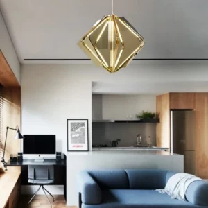 Modern luxury interior showcasing Sculptural Glass Orb Pendants with translucent forms and soft glow, creating an elegant focal point in contemporary living spaces