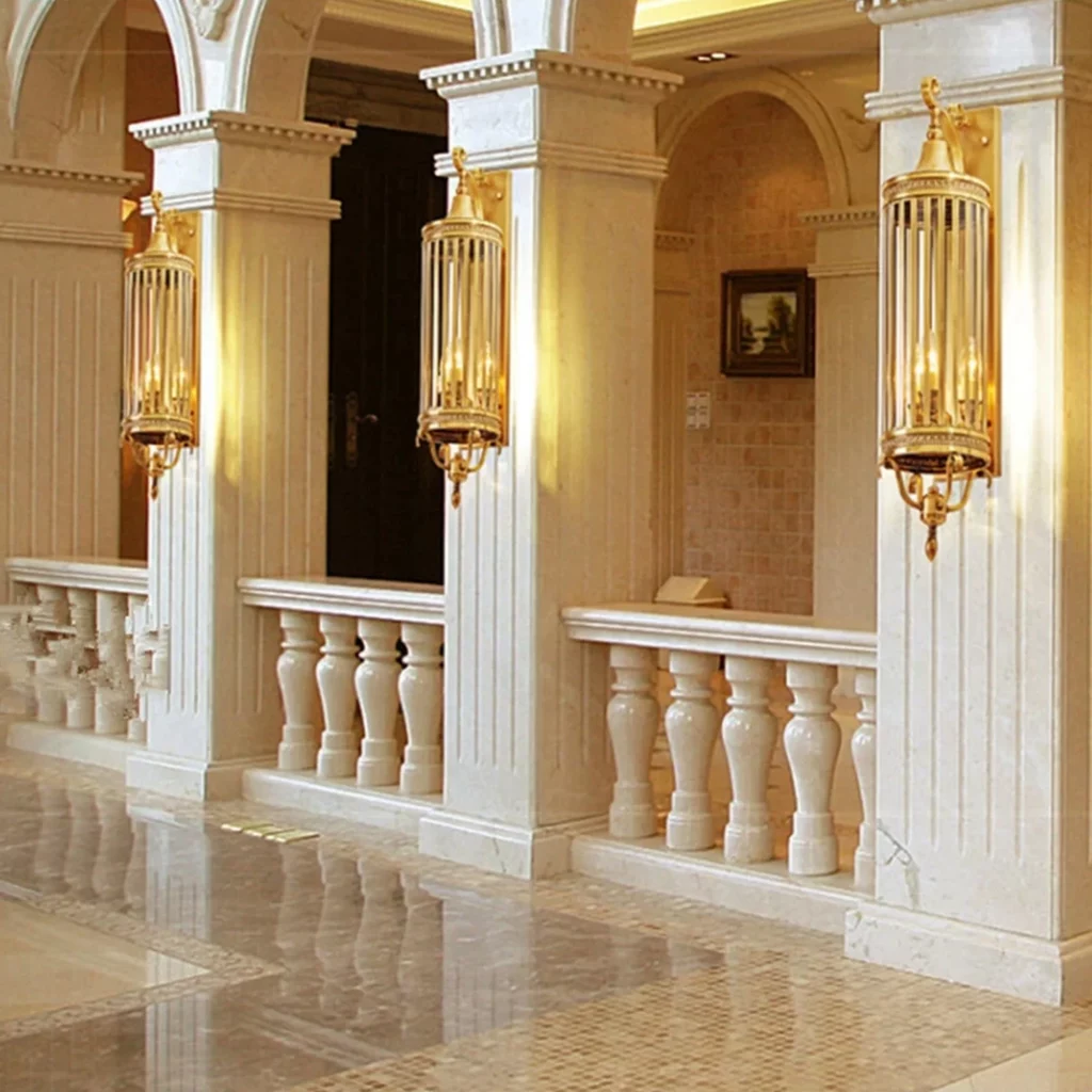Luxury Art Decoration Wall Lamp with warm lighting and modern design
