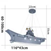 Aircraft Carrier Design Luxury Chandelier - Thumbnail Image 6