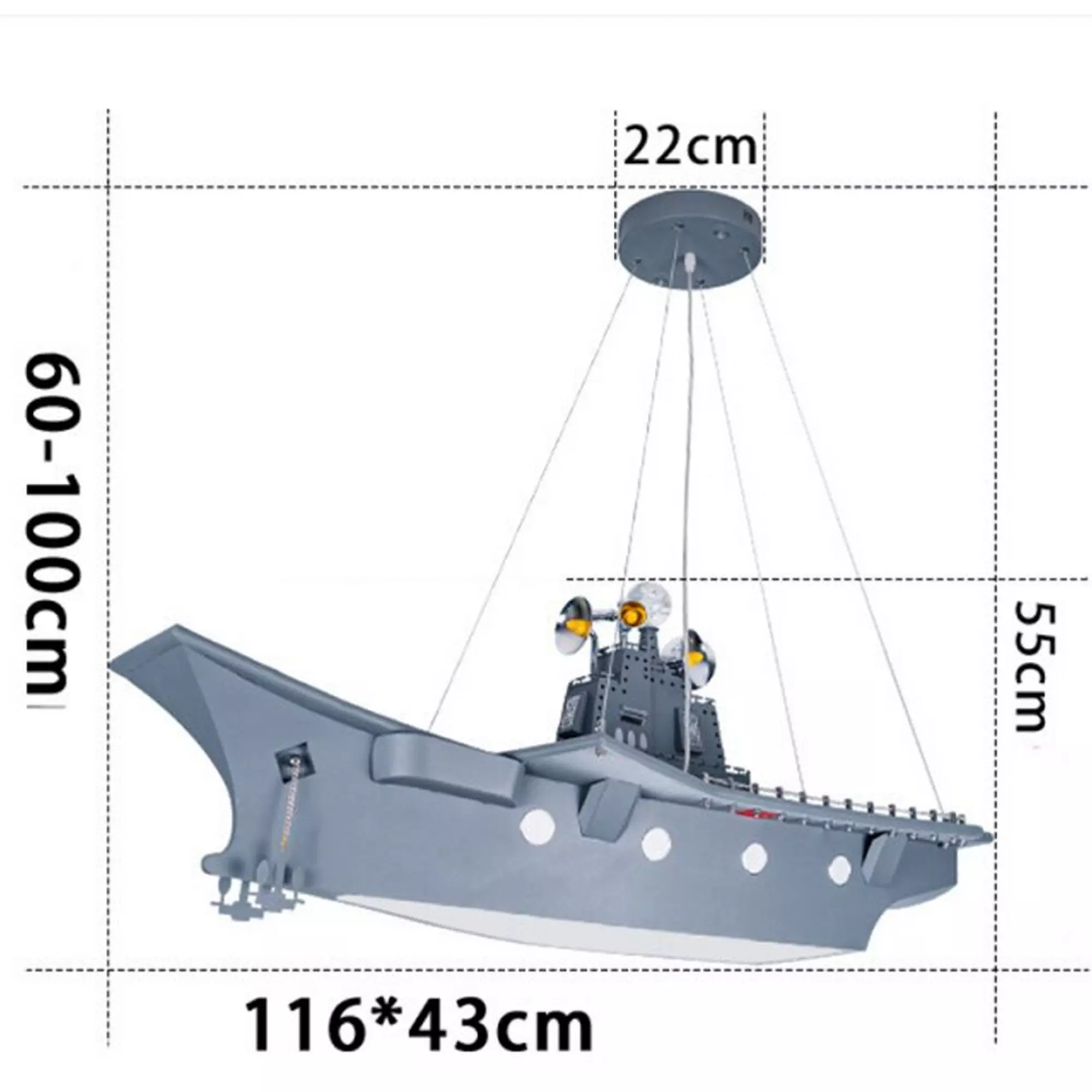 Aircraft Carrier Design Luxury Chandelier - Image 6