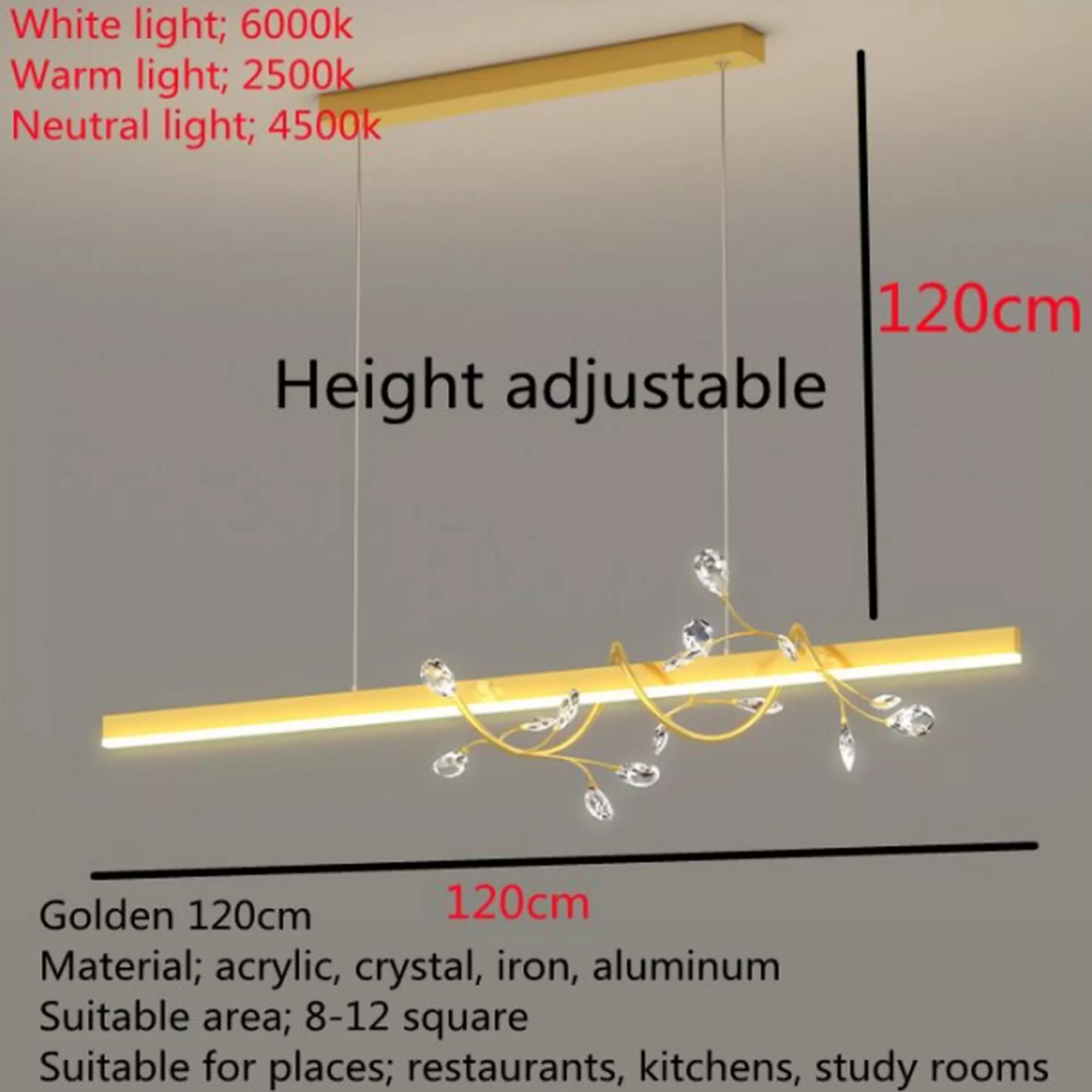 Luxury Crystal Kitchen Island Chandelier - Image 7